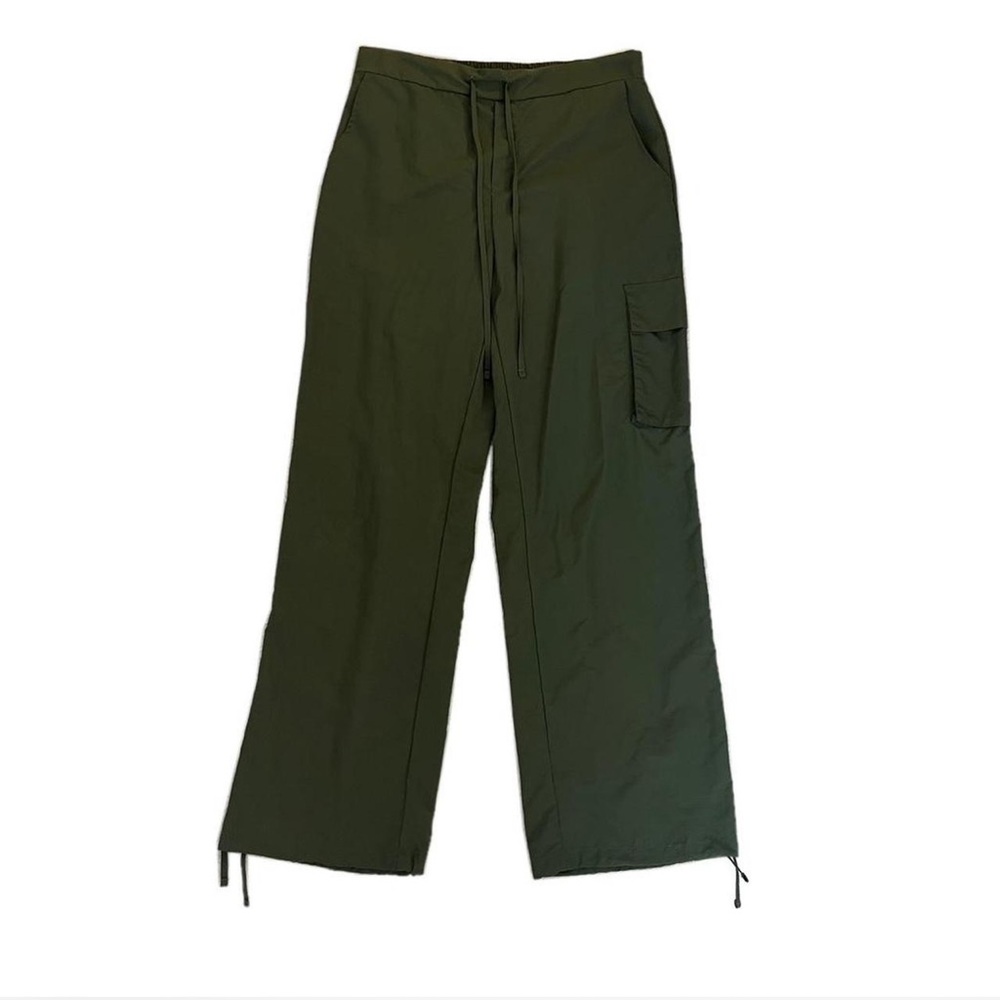 Army Green Windbreaker Cargo Pants